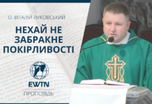 Нехай не забракне покірливості. Проповідь о. Віталія Луковського.